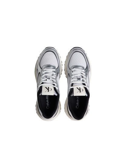 Sneakers Hike Runner Lace da donna nere in tessuto e similpelle
