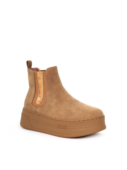 STIVALETTI CHELSEA CON PLATFORM ALVIERO MARTINI 1^ CLASSE DA DONNA TAUPE