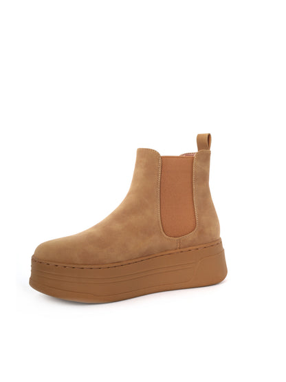 STIVALETTI CHELSEA CON PLATFORM ALVIERO MARTINI 1^ CLASSE DA DONNA TAUPE