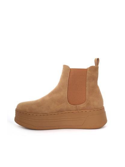 STIVALETTI CHELSEA CON PLATFORM ALVIERO MARTINI 1^ CLASSE DA DONNA TAUPE