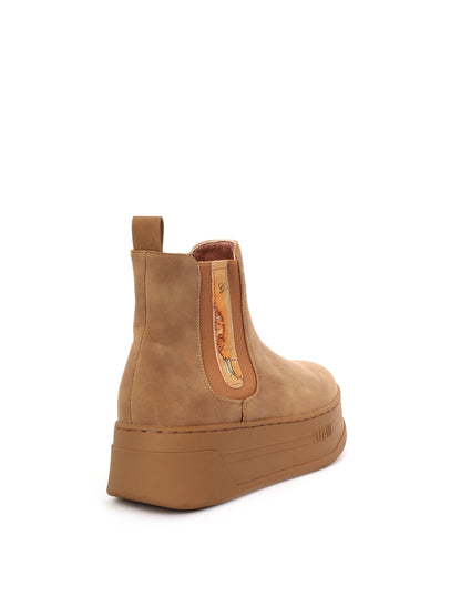 STIVALETTI CHELSEA CON PLATFORM ALVIERO MARTINI 1^ CLASSE DA DONNA TAUPE