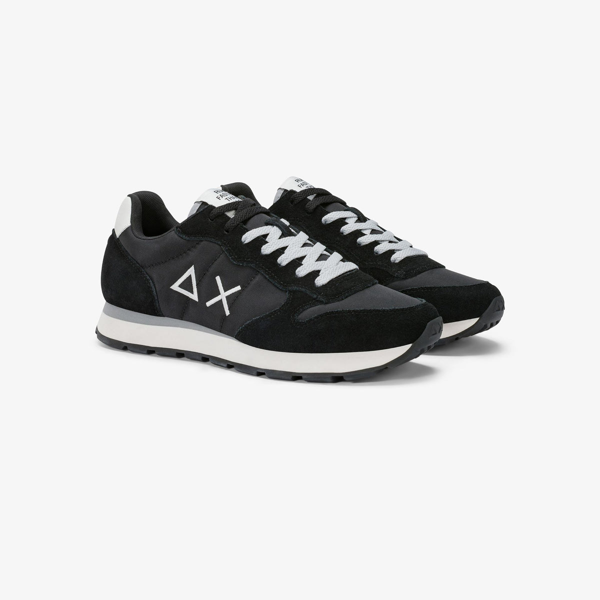 Sun68 Tom Solid, sneakers nere da uomo in stile running retrò