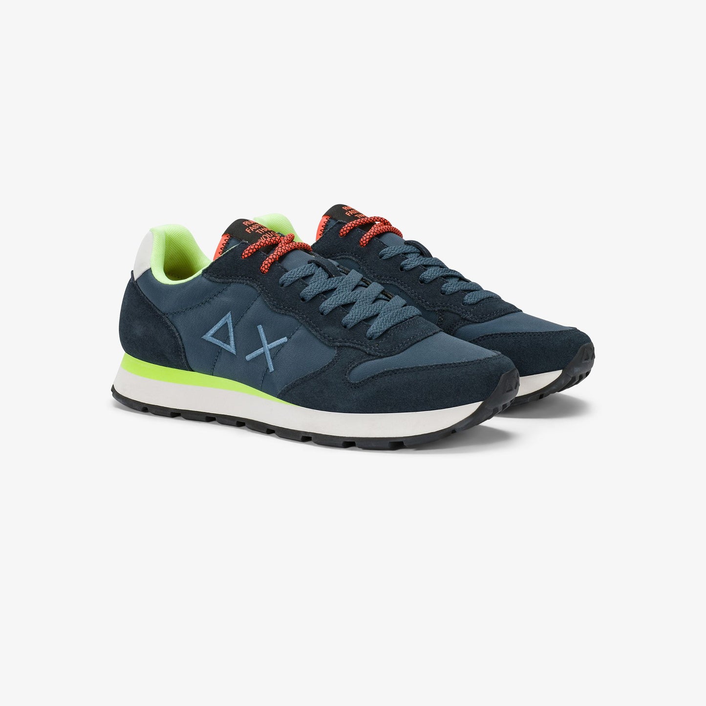 Sun68 Tom Fluo, sneakers uomo blu dallo stile innovativo
