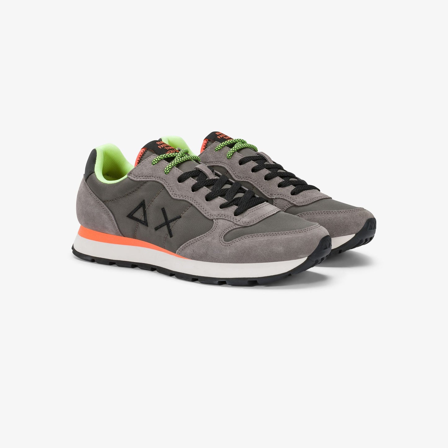 Sun68 Tom Fluo, sneakers casual uomo con accenti fluo unici
