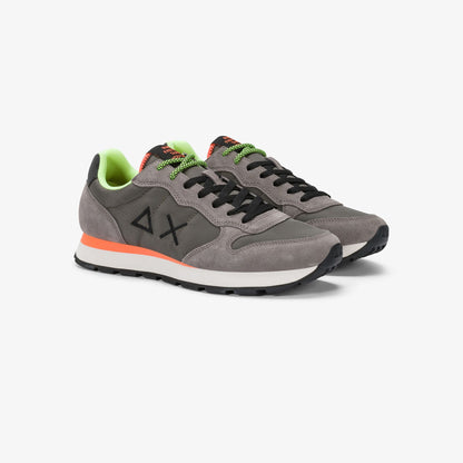 Sun68 Tom Fluo, sneakers casual uomo con accenti fluo unici