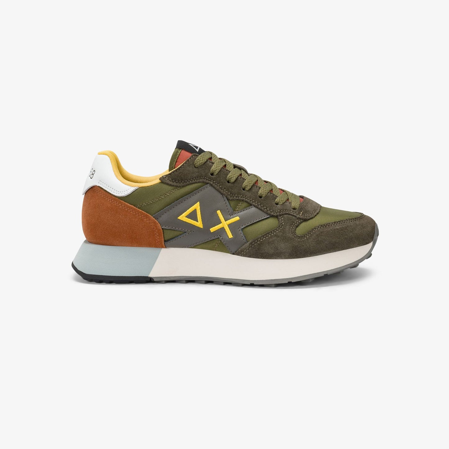 Sun68 Jaki 2.0 Solid, sneakers da uomo verdi dal design moderno