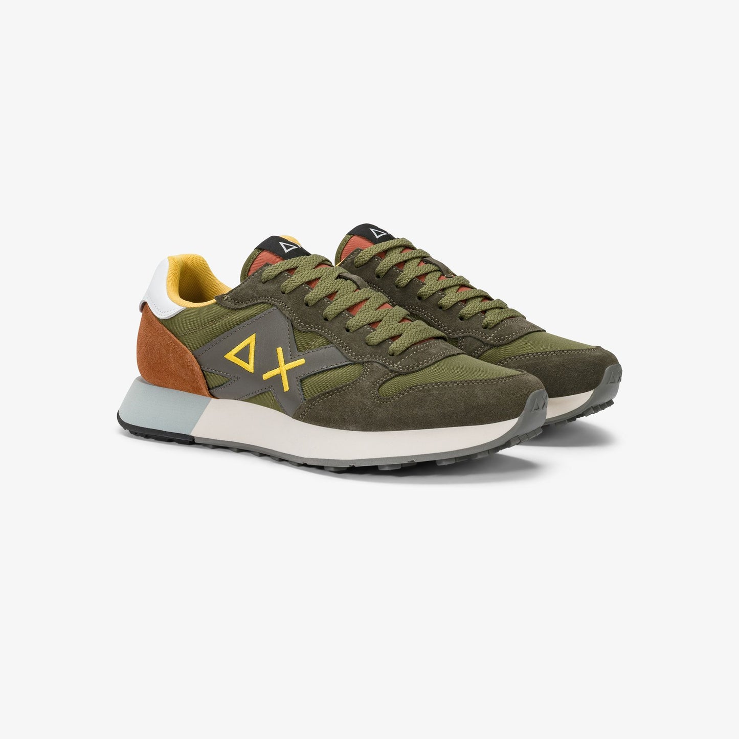 Sun68 Jaki 2.0 Solid, sneakers da uomo verdi dal design moderno