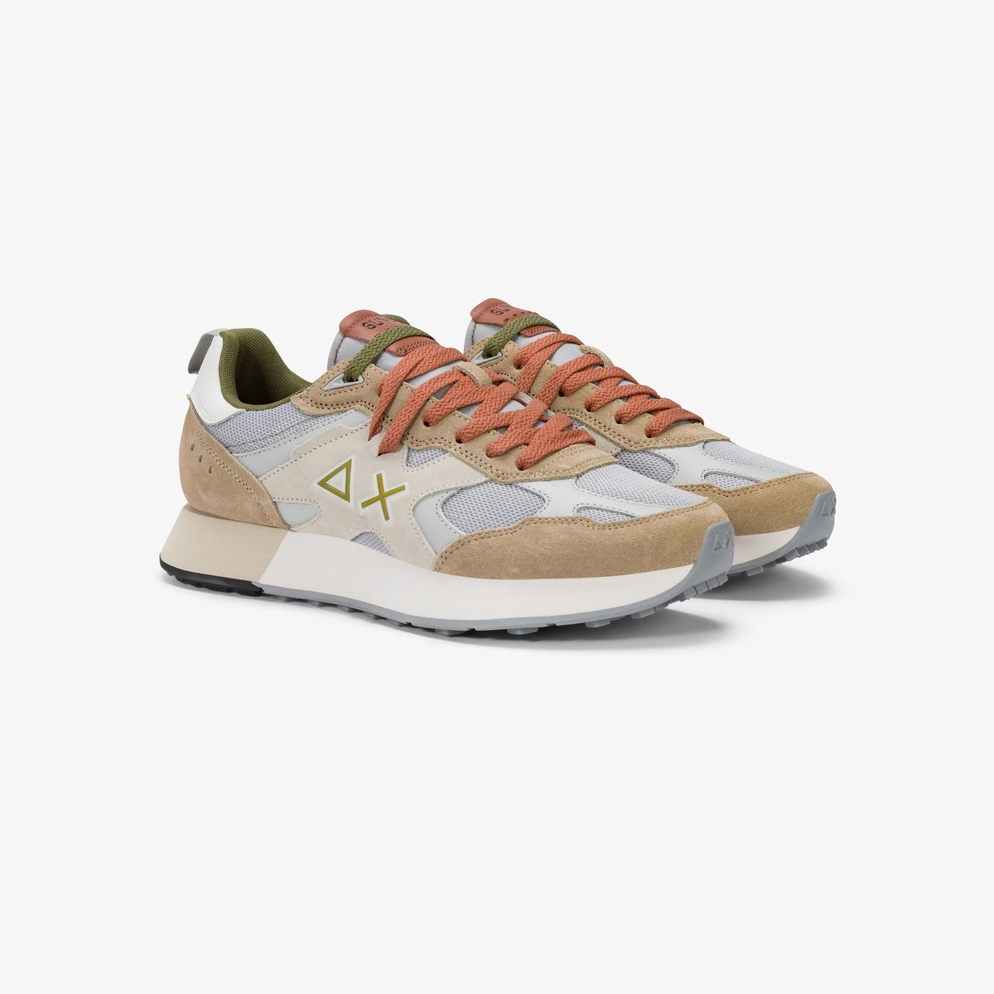 Sun68 Jaki Outdoor, sneakers beige da uomo comode e resistenti
