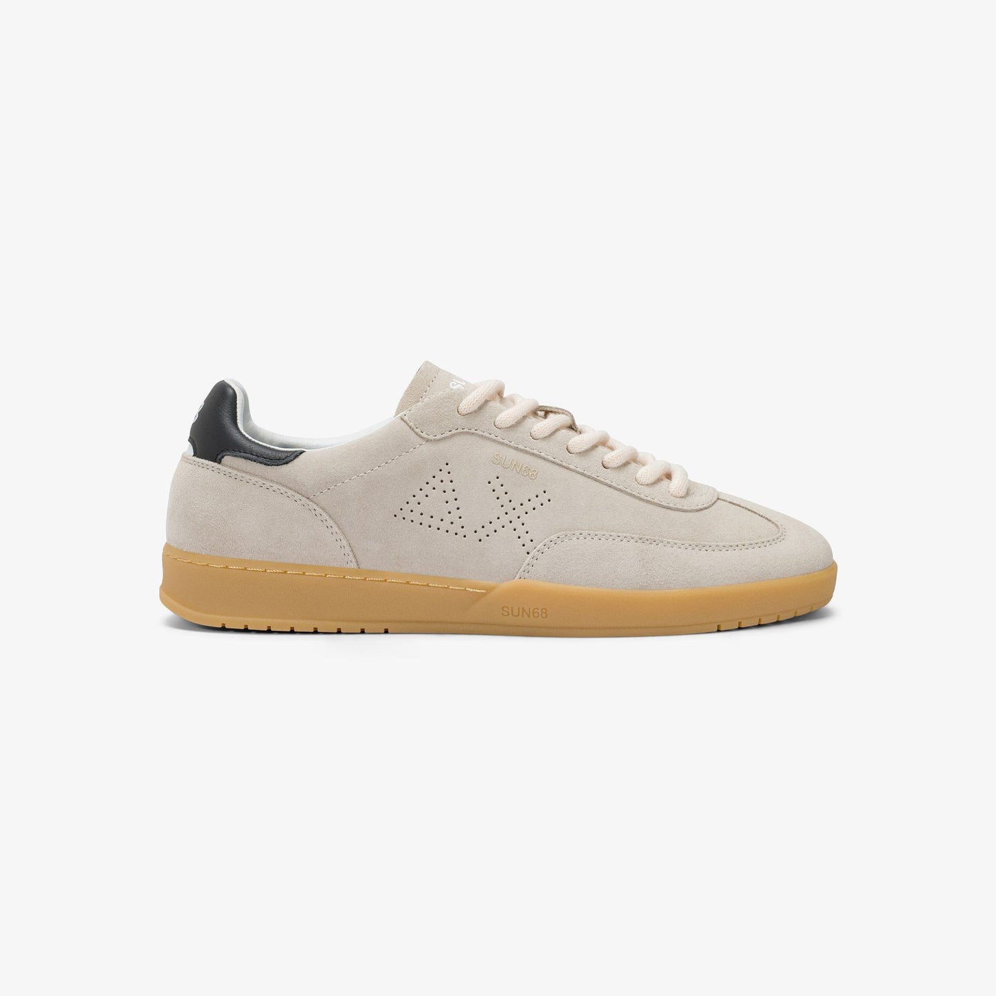 Sun68 California Sun, sneakers uomo in suede panna