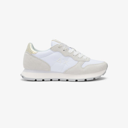 Sun68 Ally Gold Silver, sneakers donna bianche moderne e raffinate