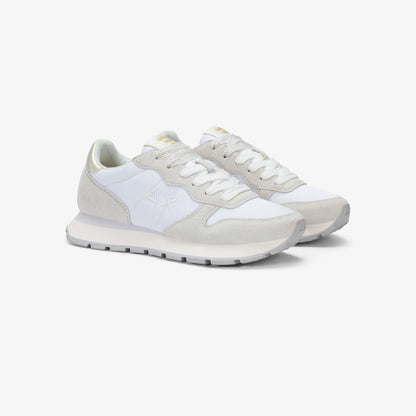 Sun68 Ally Gold Silver, sneakers donna bianche moderne e raffinate