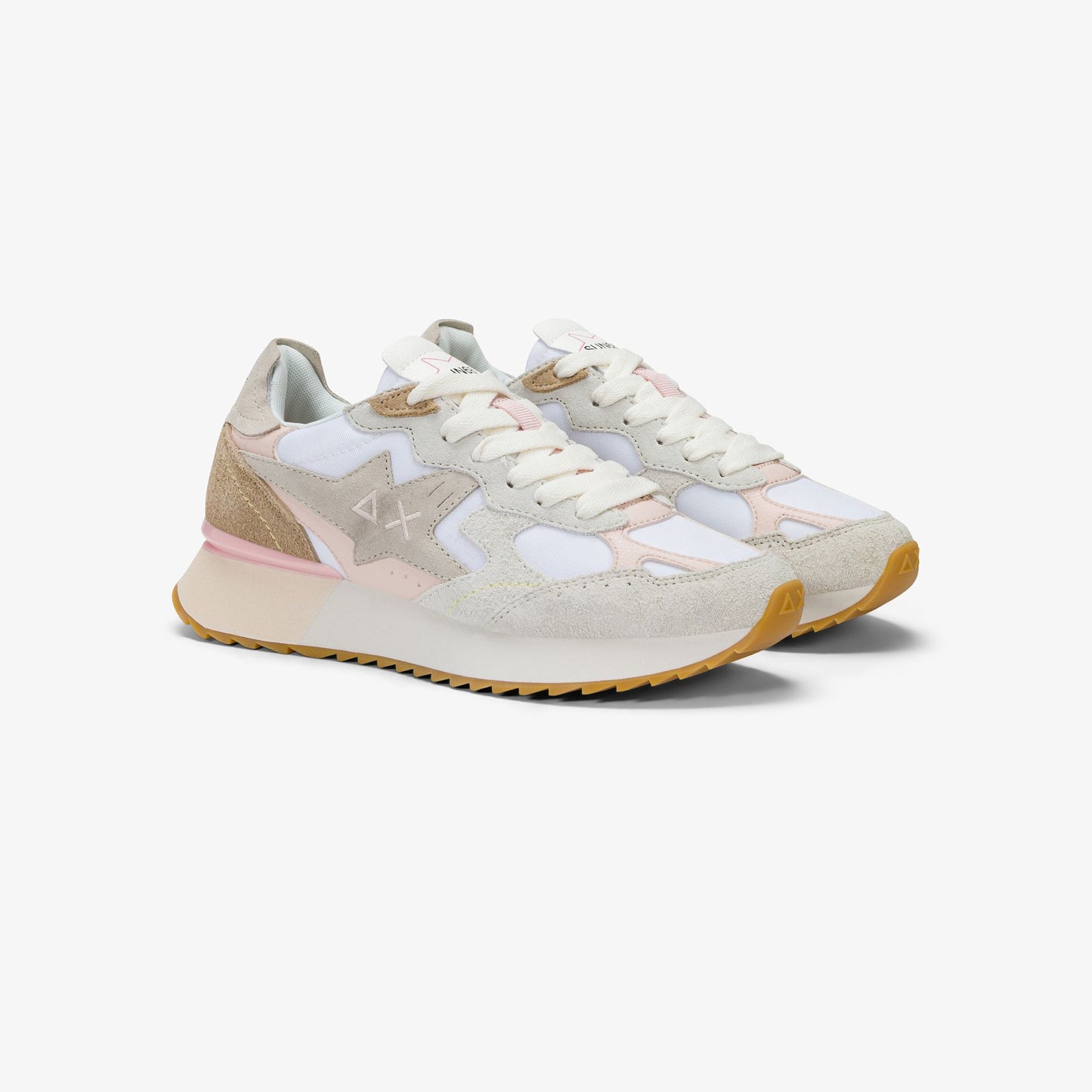 Sun68 Stargirl, sneakers donna bianche con dettagli multicolor
