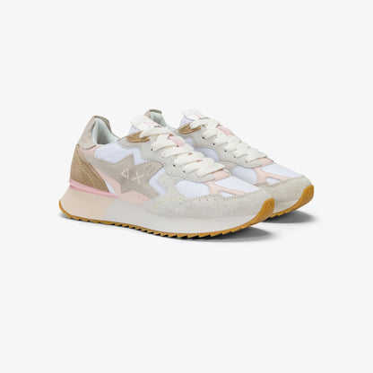 Sun68 Stargirl, sneakers donna bianche con dettagli multicolor