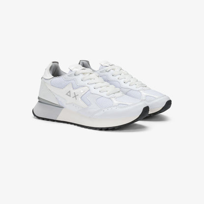 Sun68 Sneakers Stargirl Silver Mesh da donna bianche
