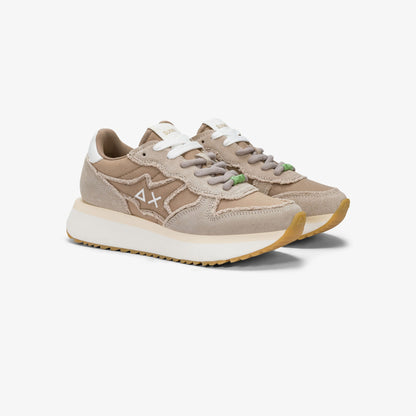 Sun68 Sneakers Big Stargirl da donna grigie con zeppa interna