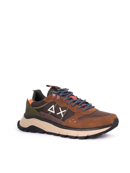 SNEAKER FIRE CAMPING SUN68 DA UOMO MARRONE