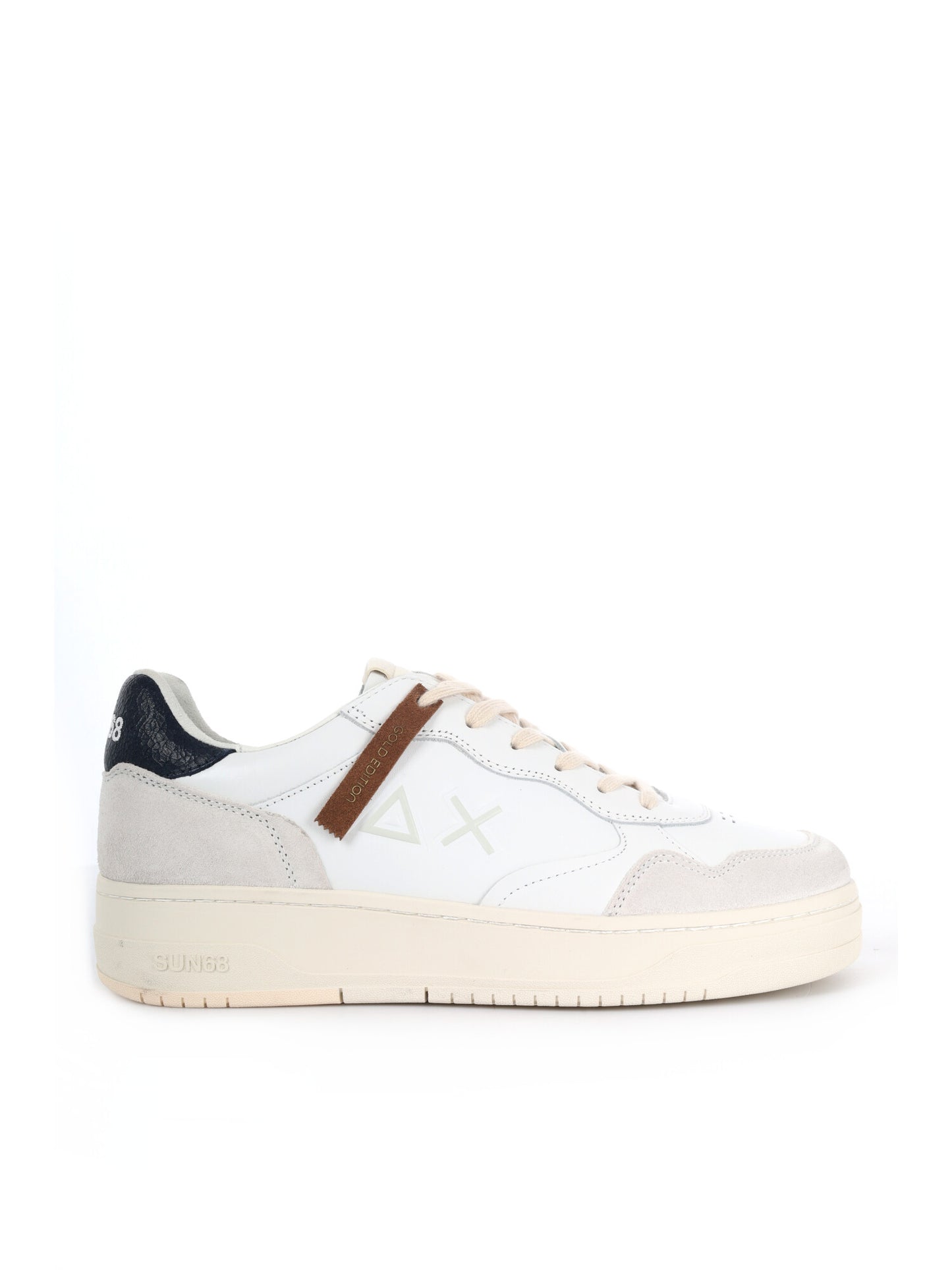 SNEAKER BIG BASKET SUN68 DA UOMO BIANCO