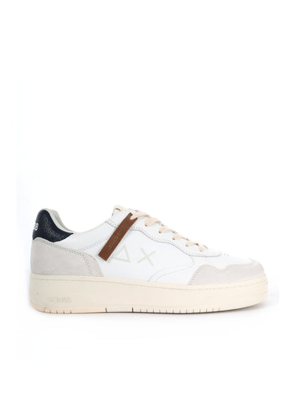SNEAKER BIG BASKET SUN68 DA UOMO BIANCO