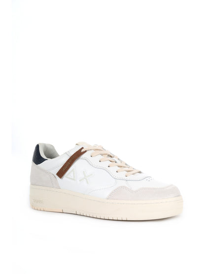 SNEAKER BIG BASKET SUN68 DA UOMO BIANCO