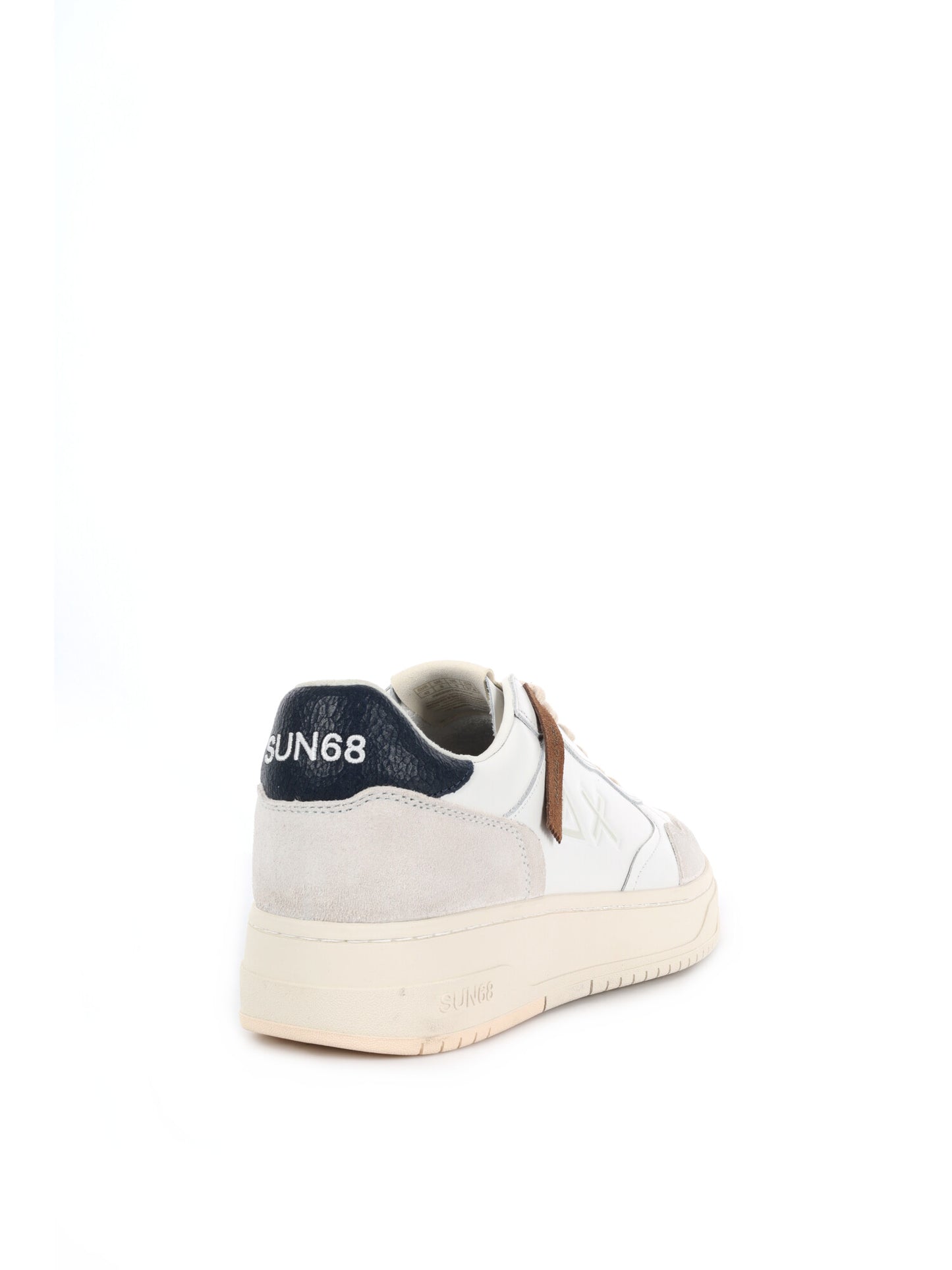 SNEAKER BIG BASKET SUN68 DA UOMO BIANCO