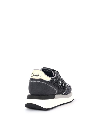 SNEAKER BIG ALLY GLITTER SUN68 DA DONNA NERO