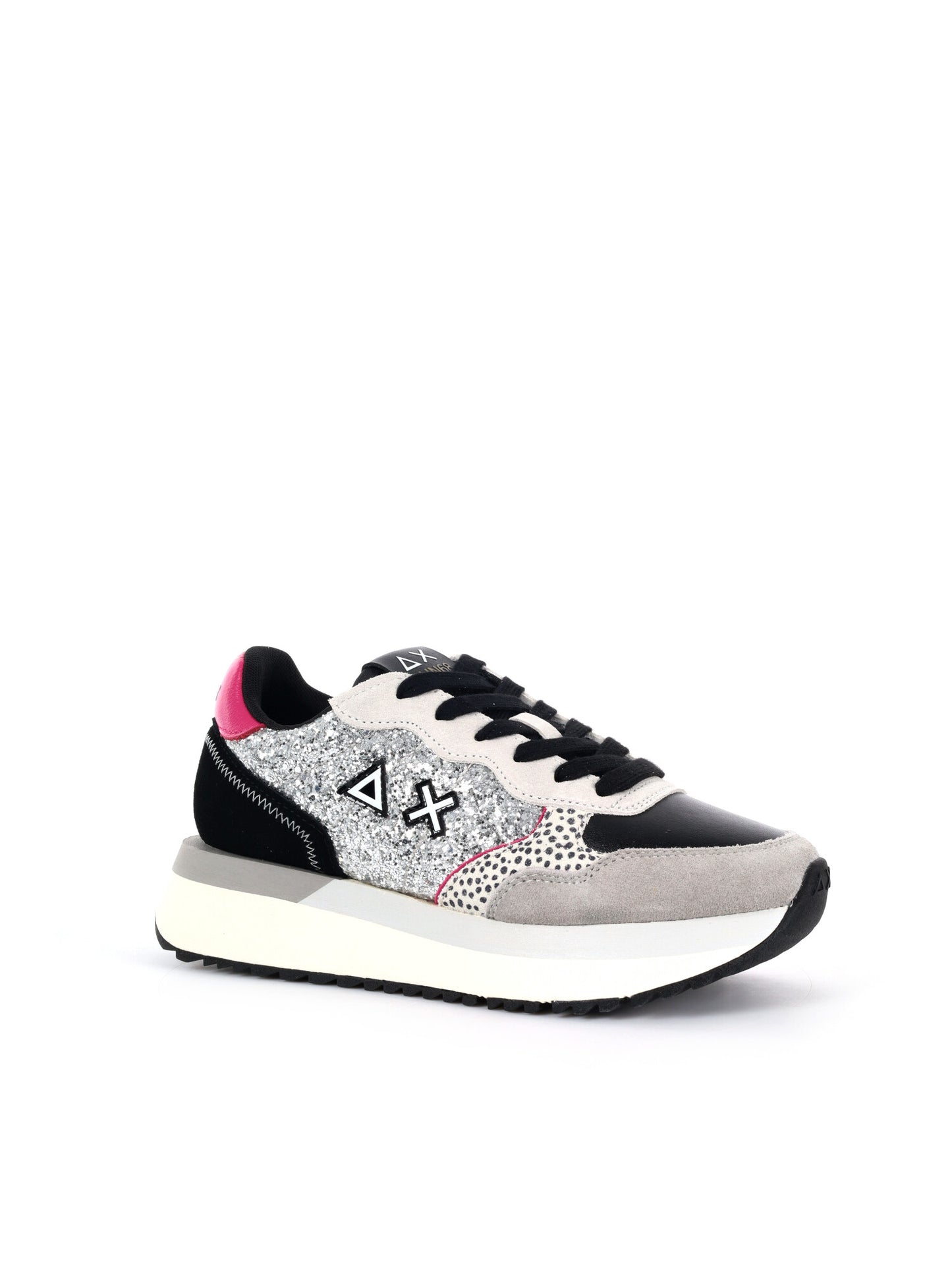 SNEAKER BIG ALLY GLITTER SUN68 DA DONNA ARGENTO