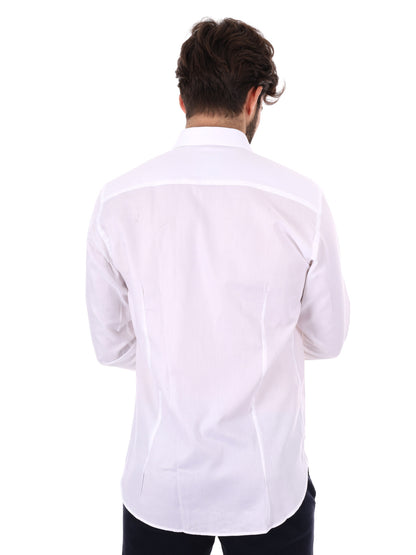 CAMICIA DOPPIO RITORTO FB DA UOMO BIANCO