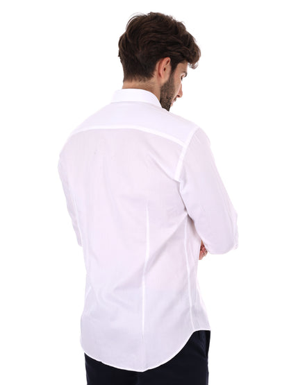 CAMICIA DOPPIO RITORTO FB DA UOMO BIANCO