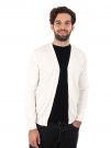 CARDIGAN CON BOTTONI GIANNI LUPO UOMO PANNA