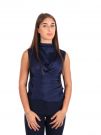 TOP ARRICCIATO SUL FIANCO EFFEPI DONNA BLU