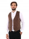 GILET UOMO GIANNI LUPO TABACCO