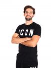 T-SHIRT MAXI LOGO ICON UOMO NERO