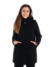 CAPPOTTO CON CAPPUCCIO IN PANNO ARTIGLI DONNA NERO