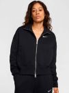 FELPA CON ZIP PHONIX FLEECE NIKE DONNA NERO