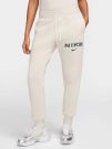 PANTALONE CON LOGO RICAMATO NIKE DONNA PANNA