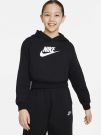 FELPA CON CAPPUCCIO FLEECE NIKE UOMO NERO