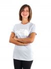 T-SHIRT GIROCOLLO DA RAGAZZA THE NORTH FACE - CELESTE