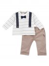 CHICCO SET T-SH+PANT - BIANCO BEIGE