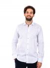 CAMICIA COMETA FB UOMO BIANCO CELESTE