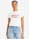 T-SHIRT GIROCOLLO CON STAMPA  LEVI'S DA RAGAZZA BIANCO