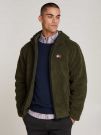 SHERPA CON CAPPUCCIO TOMMY JEANS UOMO VERDE