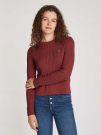 PULLOVER TOMMY JEANS DONNA BORDEAUX