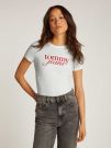 T-SHIRT SLIM ESSENTIAL TOMMY JEANS DONNA ECRU'