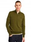 MAGLIA CON MEZZA ZIP IN COTONE TIMBERLAND UOMO OLIVA