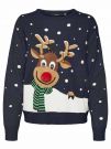 VERO MODA SNOWY DEER - BLU