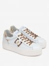 SNEAKERS NERO GIARDINI DONNA BIANCO ORO