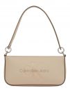 BORSA A SPALLA SCULPTED CALVIN KLEIN JEANS DONNA BEIGE