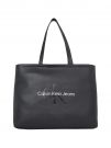 BORSA TOTE SLIM GRANDE CALVIN KLEIN JEANS DA DONNA NERO