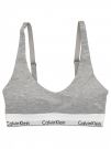 CK LINED BRALETTE - GRIGIO