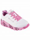 SKECHERS UNO LITE - BIANCO ROSA